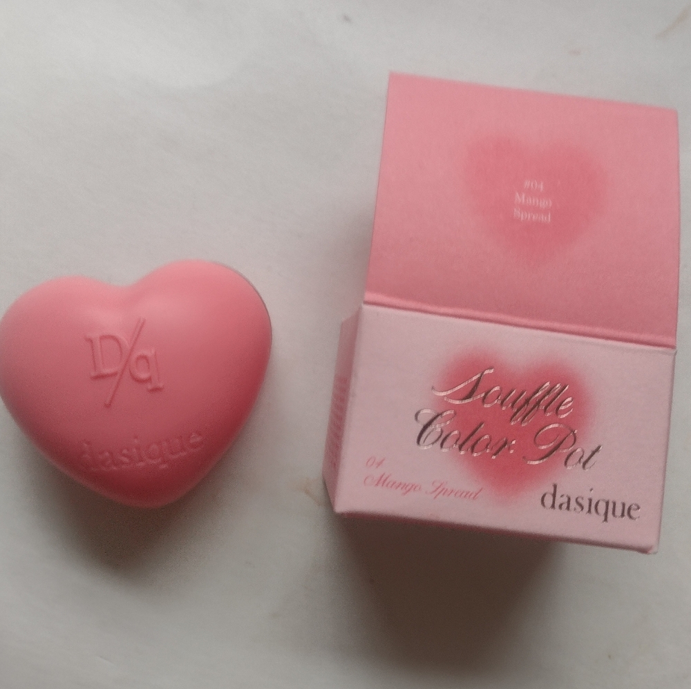 Dasique Souffle Color Pot Blush 04 Mango Spread, New, K Beauty Makeup